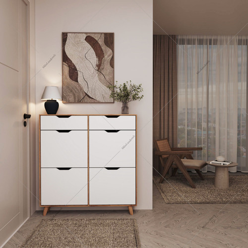 دستگیره منحنی سفید گردویی