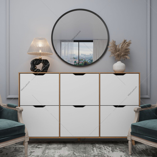 دستگیره منحنی سفید گردویی