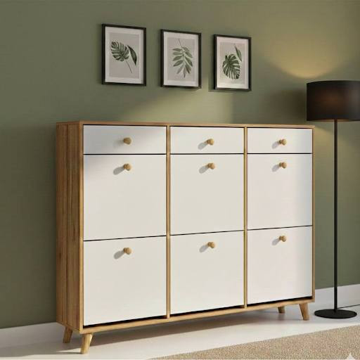 دستگیره چوبی سفید گردویی