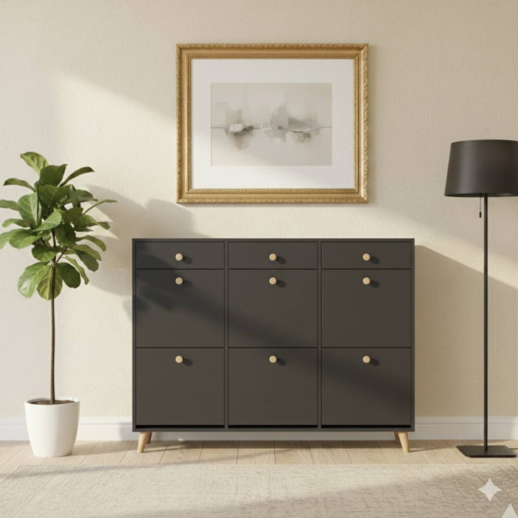 دستگیره چوبی طوسی