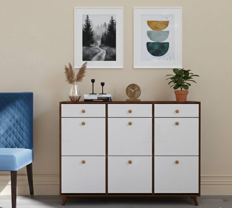 دستگیره چوبی سفید فندقی