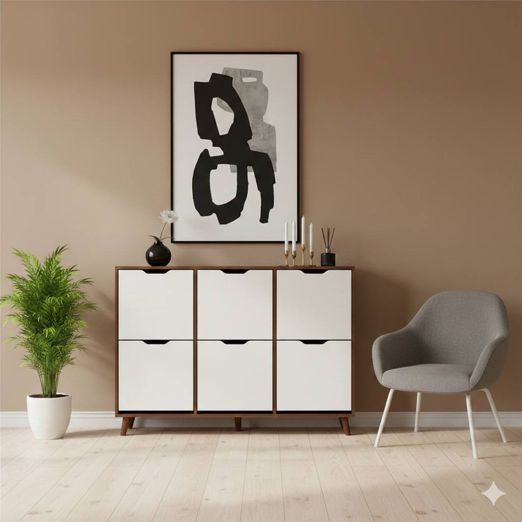 دستگیره منحنی سفید فندقی