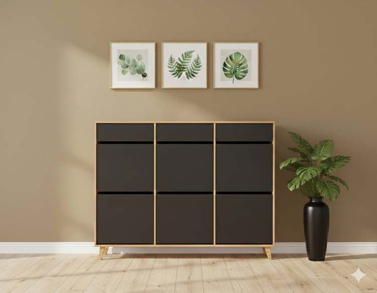 دستگیره مخفی طوسی گردویی