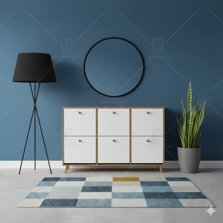 دستگیره چوبی سفید گردویی