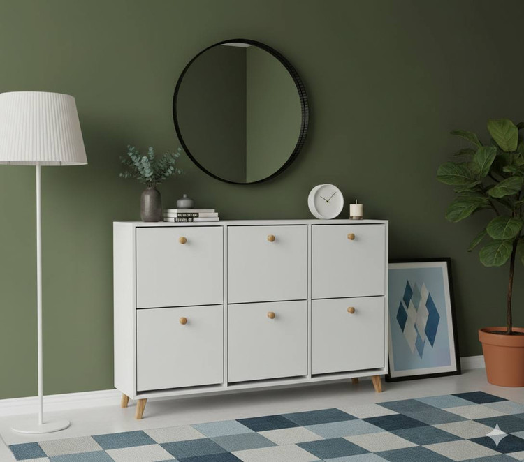 دستگیره چوبی تمام سفید