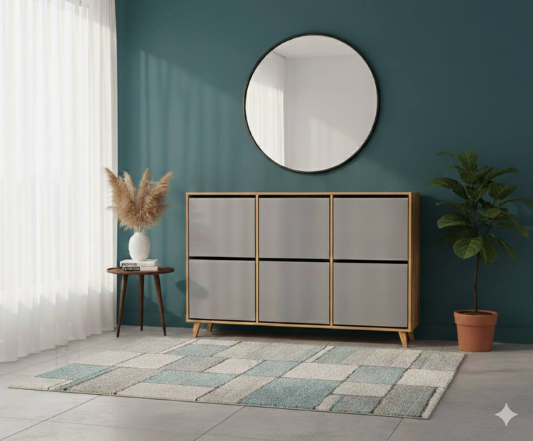 دستگیره مخفی طوسی گردویی