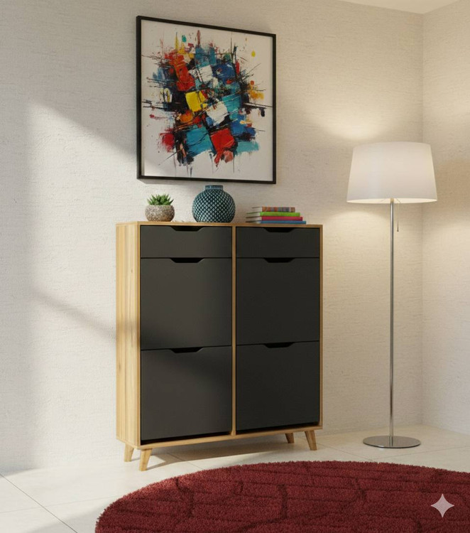 دستگیره منحنی مشکی گردویی