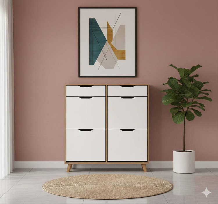 دستگیره منحنی سفید گردویی