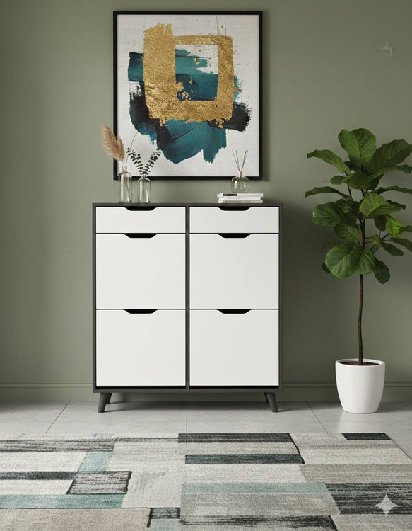 دستگیره منحنی سفید مشکی